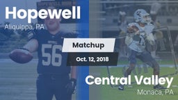 Matchup: Hopewell vs. Central Valley  2018