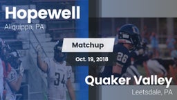Matchup: Hopewell vs. Quaker Valley  2018
