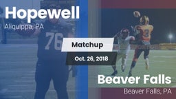 Matchup: Hopewell vs. Beaver Falls  2018