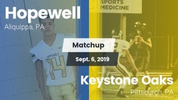 Matchup: Hopewell vs. Keystone Oaks  2019