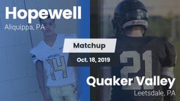 Matchup: Hopewell vs. Quaker Valley  2019