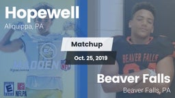Matchup: Hopewell vs. Beaver Falls  2019