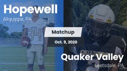 Matchup: Hopewell vs. Quaker Valley  2020