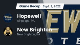 Recap: Hopewell  vs. New Brighton  2022