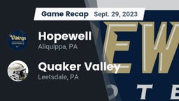 Recap: Hopewell  vs. Quaker Valley  2023