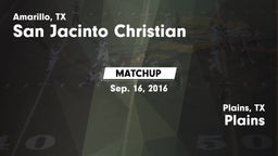 Matchup: San Jacinto Christia vs. Plains  2016