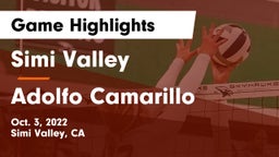 Simi Valley  vs Adolfo Camarillo  Game Highlights - Oct. 3, 2022