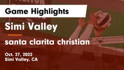 Simi Valley  vs santa clarita christian Game Highlights - Oct. 27, 2022