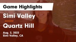 Simi Valley  vs Quartz Hill  Game Highlights - Aug. 2, 2023