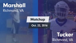 Matchup: Marshall vs. Tucker  2016