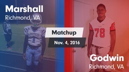 Matchup: Marshall vs. Godwin  2016