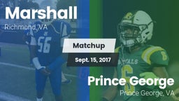 Matchup: Marshall vs. Prince George  2017