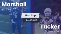 Matchup: Marshall vs. Tucker  2017