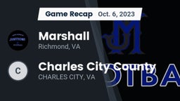 Recap: Marshall  vs. Charles City County  2023