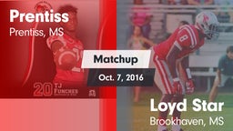 Matchup: Prentiss vs. Loyd Star  2016
