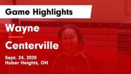 Wayne  vs Centerville Game Highlights - Sept. 24, 2020