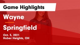 Wayne  vs Springfield  Game Highlights - Oct. 5, 2021
