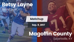 Matchup: Betsy Layne vs. Magoffin County  2017