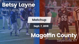 Matchup: Betsy Layne vs. Magoffin County  2018