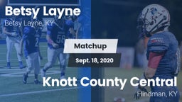 Matchup: Betsy Layne vs. Knott County Central  2020