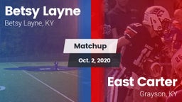 Matchup: Betsy Layne vs. East Carter  2020