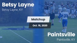 Matchup: Betsy Layne vs. Paintsville  2020
