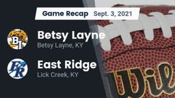 Recap: Betsy Layne  vs. East Ridge  2021