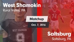 Matchup: West Shamokin vs. Saltsburg  2016