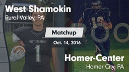 Matchup: West Shamokin vs. Homer-Center  2016