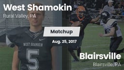 Matchup: West Shamokin vs. Blairsville  2017