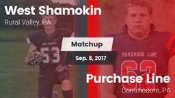 Matchup: West Shamokin vs. Purchase Line  2017