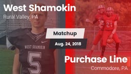 Matchup: West Shamokin vs. Purchase Line  2018