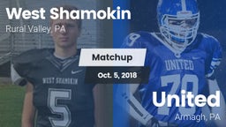 Matchup: West Shamokin vs. United  2018