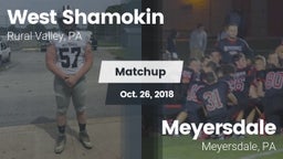 Matchup: West Shamokin vs. Meyersdale  2018