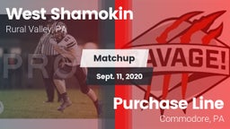 Matchup: West Shamokin vs. Purchase Line  2020