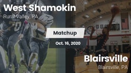 Matchup: West Shamokin vs. Blairsville  2020