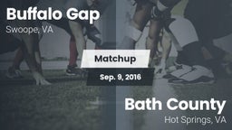 Matchup: Buffalo Gap vs. Bath County  2016