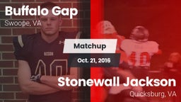 Matchup: Buffalo Gap vs. Stonewall Jackson  2016