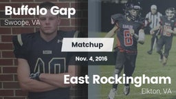 Matchup: Buffalo Gap vs. East Rockingham  2016