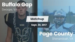 Matchup: Buffalo Gap vs. Page County  2017