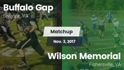 Matchup: Buffalo Gap vs. Wilson Memorial  2017