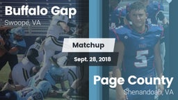 Matchup: Buffalo Gap vs. Page County  2018