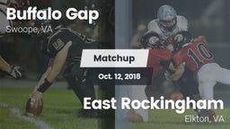 Matchup: Buffalo Gap vs. East Rockingham  2018