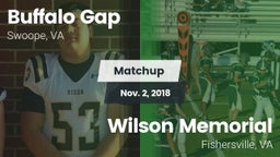 Matchup: Buffalo Gap vs. Wilson Memorial  2018