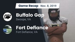 Recap: Buffalo Gap  vs. Fort Defiance  2019