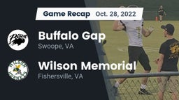 Recap: Buffalo Gap  vs. Wilson Memorial  2022