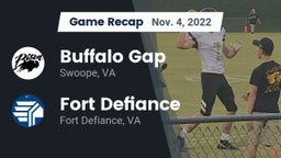 Recap: Buffalo Gap  vs. Fort Defiance  2022