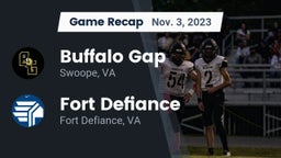 Recap: Buffalo Gap  vs. Fort Defiance  2023