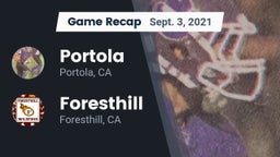 Recap: Portola  vs. Foresthill  2021