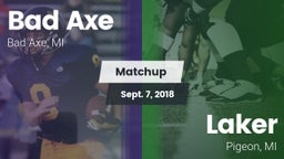 Matchup: Bad Axe vs. Laker  2018